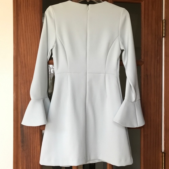 Lucy Paris A-line Dress Blue Bell Sleeves Sz S - Picture 6 of 6